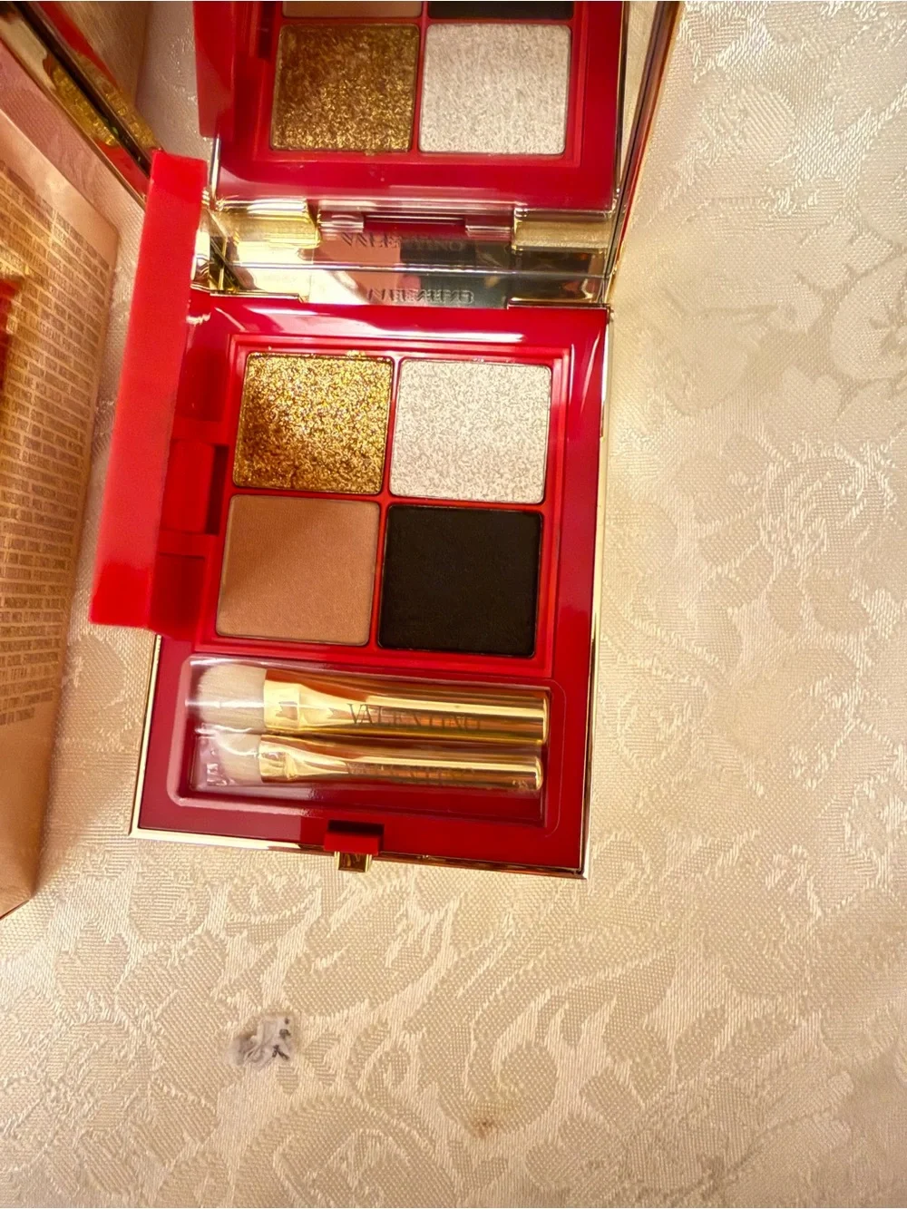 Valentino Color-Flip 01 When in Roma Eye Palette Pressed Powder Mirror 0.62 oz